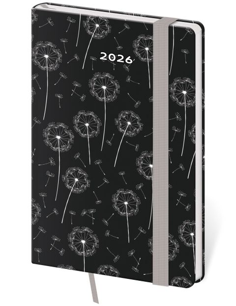 Obrázek produktu: Diář 2026 týdenní kapesní Vario - Dandelion s gumičkou