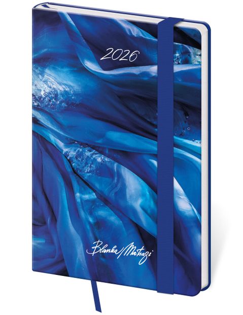 Obrázek produktu: Diář 2026 týdenní kapesní Vario - Matragi Blue s gumičkou