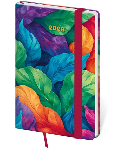 Obrázek produktu: Diář 2026 týdenní kapesní Vario - Tropical s gumičkou