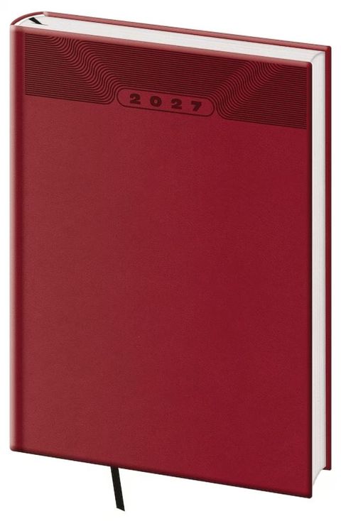 Obrázek produktu: Diář 2027 denní A5 Print Classic - anglická červená
