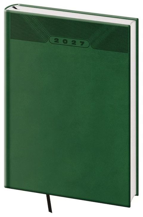 Obrázek produktu: Diář 2027 denní A5 Print Classic - zelená