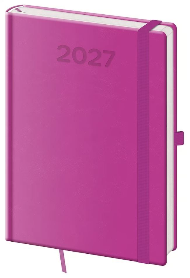 Diář 2027 denní A5 Print Pop - fialová