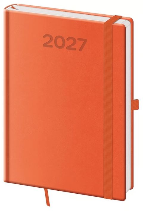 Obrázek produktu: Diář 2027 denní A5 Print Pop - oranžová