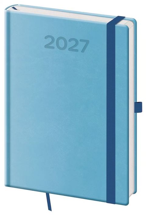 Obrázek produktu: Diář 2027 denní A5 Print Pop - světle modrá