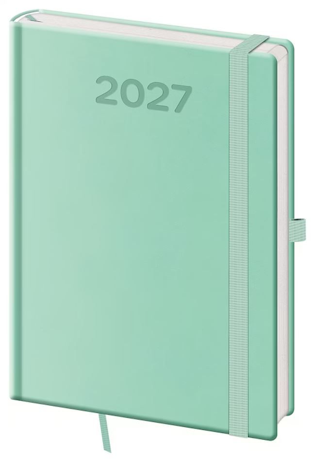 Diář 2027 denní A5 Print Pop - světle zelená