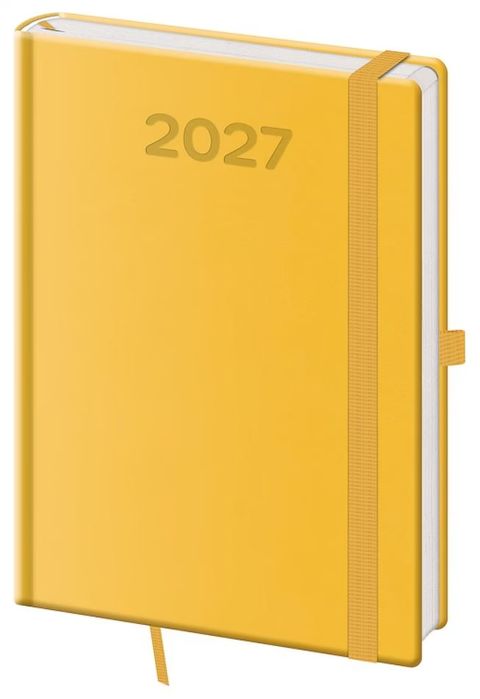 Obrázek produktu: Diář 2027 denní A5 Print Pop - žlutá