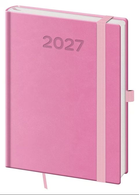 Obrázek produktu: Diář 2027 denní B6 Print Pop - růžová