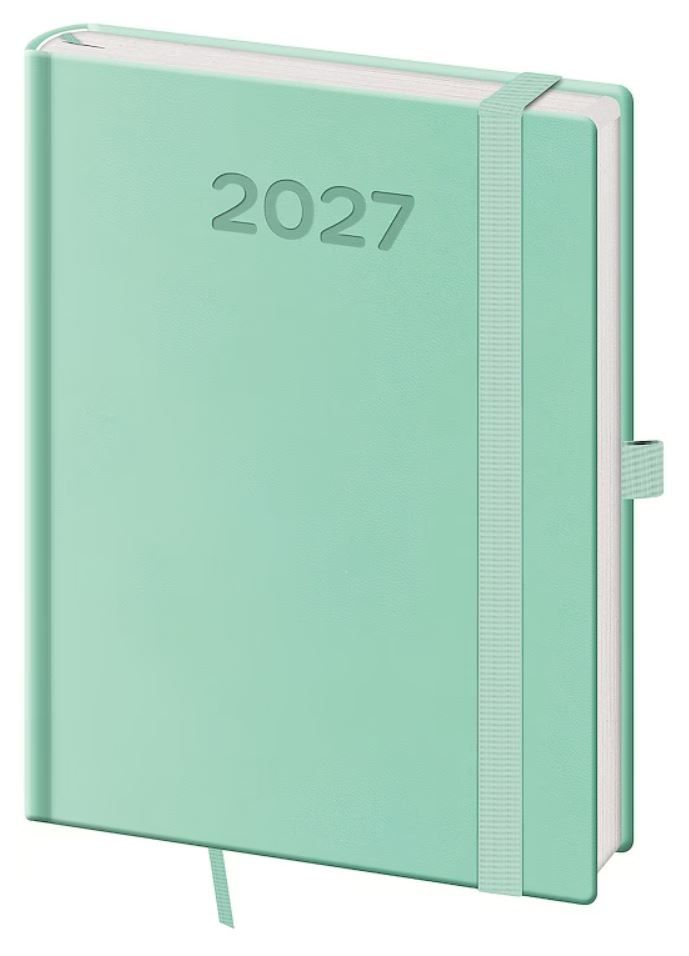 Diář 2027 denní B6 Print Pop - světle zelená
