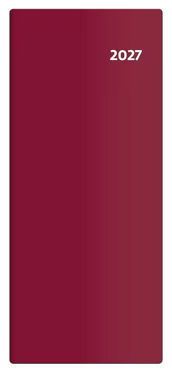 Diář 2027 kapesní - Torino měsíční - bordó