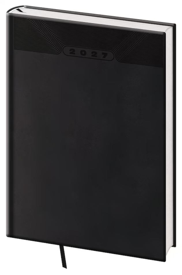 Diář 2027 týdenní A5 Print Classic - černá