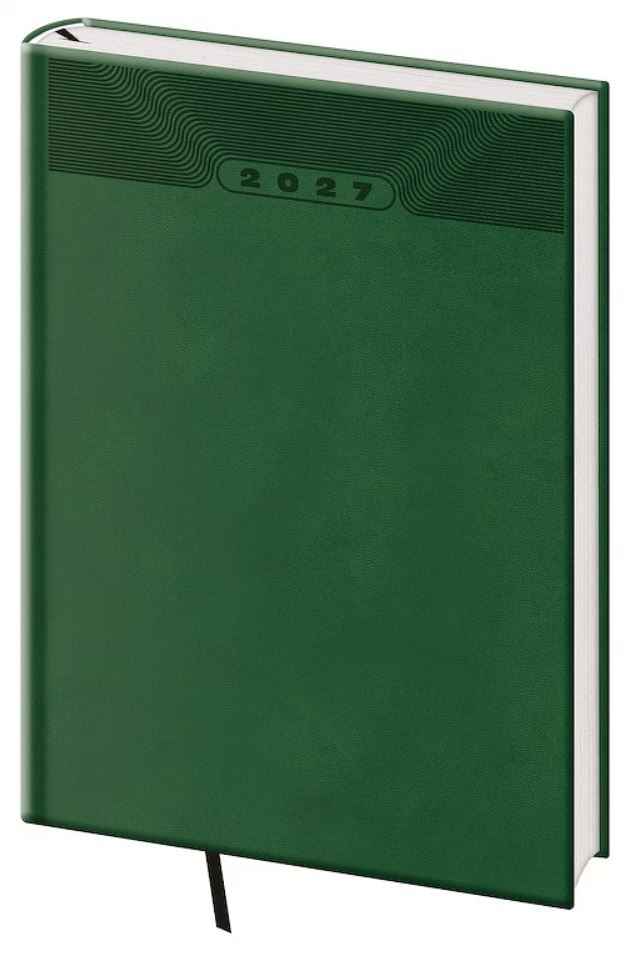 Diář 2027 týdenní A5 Print Classic - zelená