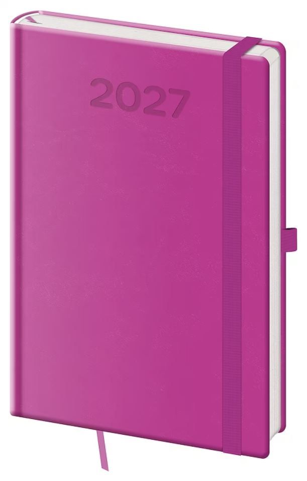 Diář 2027 týdenní A5 Print Pop - fialová