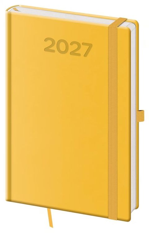Obrázek produktu: Diář 2027 týdenní A5 Print Pop - žlutá