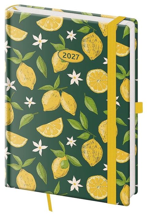 Obrázek produktu: Diář 2027 týdenní A5 Vario - Lemons s gumičkou
