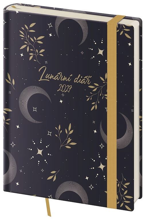 Diář 2027 týdenní B6 lunární Sen s gumičkou
