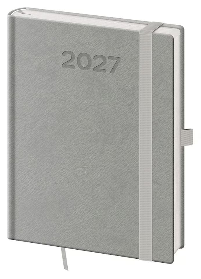 Diář 2027 týdenní B6 Print Pop - šedá