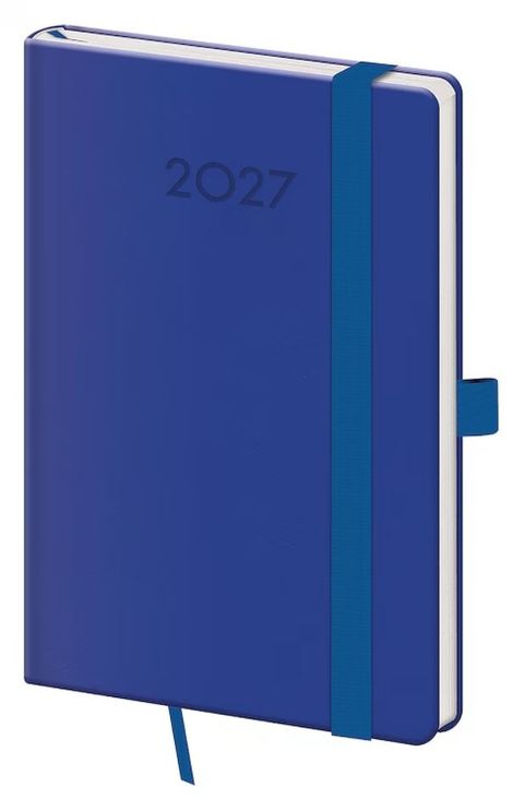 Obrázek produktu: Diář 2027 týdenní kapesní Print Plus - královská modrá NEW