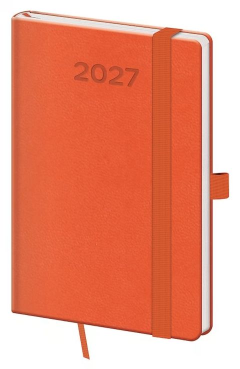 Obrázek produktu: Diář 2027 týdenní kapesní Print Pop - oranžová