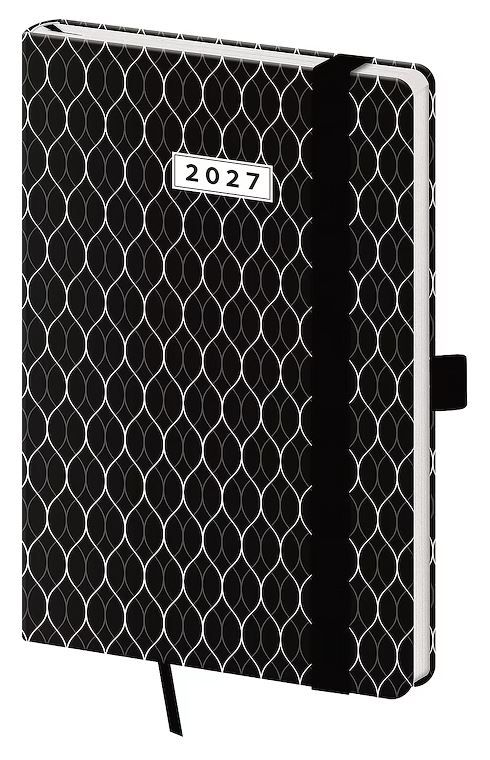 Diář 2027 týdenní kapesní Vario - Nexus s gumičkou