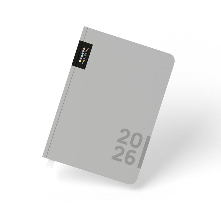 Denní diář A5 2026 PASTELINI šedá