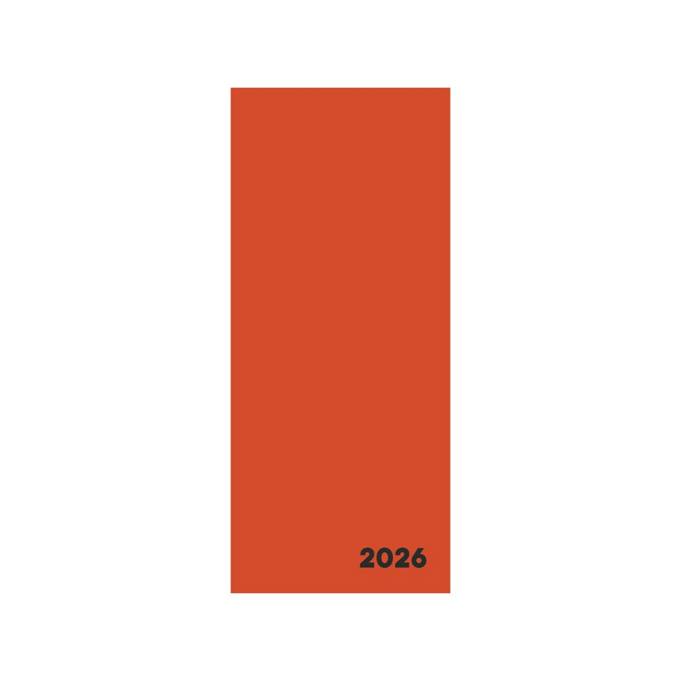 Diář Měsíční 2026 Verde Cihlová