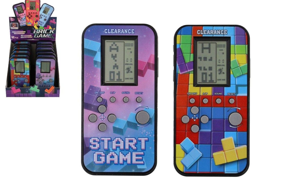 Digitální hra Brick Game - padající kostky hlavolam, mix barev