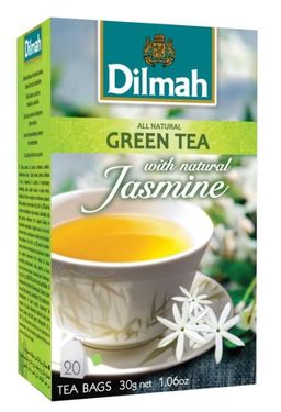 Obrázek produktu: Dilmah zelený čaj 20 × 1,5 g - jasmínový květ