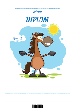 Obrázek produktu: Diplom A5 Veselý kůň