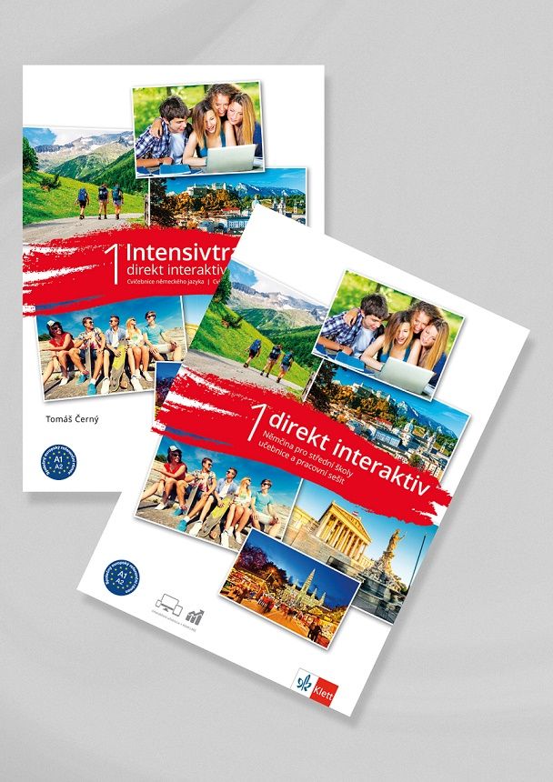 Direkt interaktiv 1 (A1-A2) – balíček (učebnice+pracovní sešit + kód + Intensivtrainer) Klett nakladatelství
