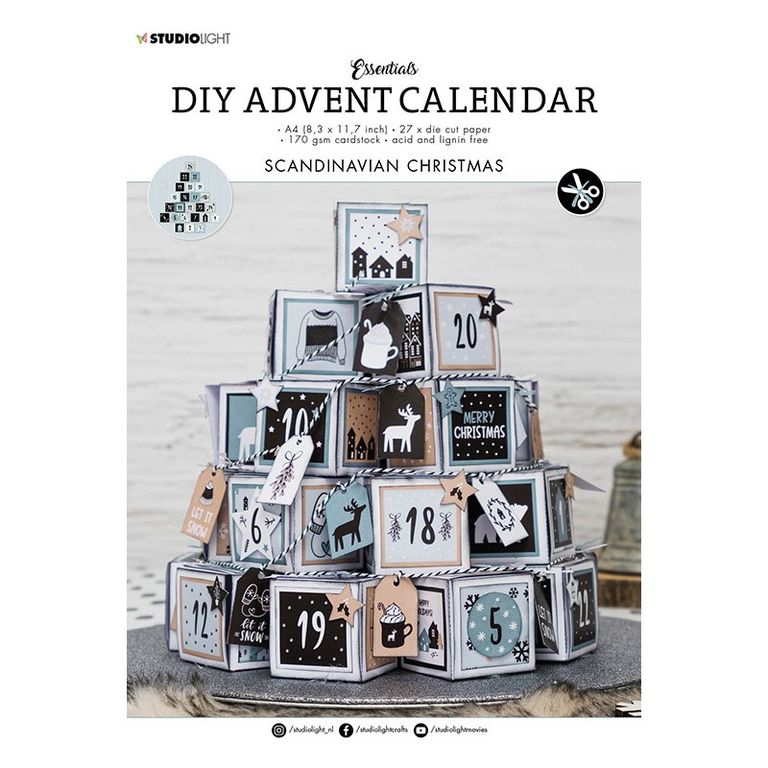 DIY Adventní kalendář Studio Light – Severské Vánoce Aladine