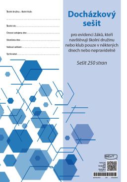 Obrázek produktu: Docházkový sešit pro žáky, kteří navštěvují školní družinu nebo klub