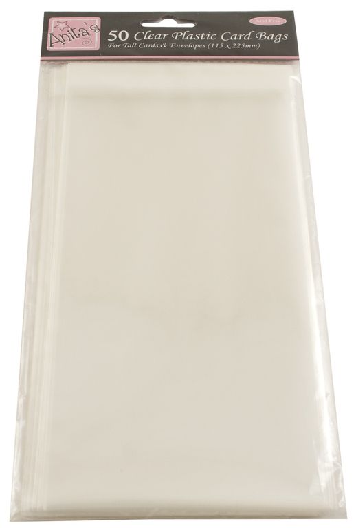 Docrafts Celofánové sáčky DL 115 × 225 mm, samolepicí (50 ks)