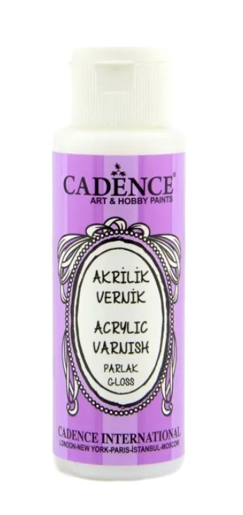 Dokončovací lak Cadence Acrylic Varnish, 70 ml - lesklý