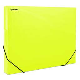 Obrázek produktu: Donau Box na spisy s gumou A4, 3 cm, PP - žlutý