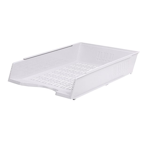 Donau Kancelářský odkladač děrovaný, PS, A4 - bílý