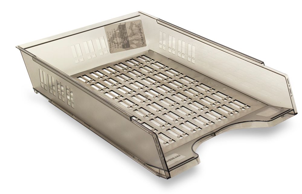 Donau Kancelářský odkladač děrovaný, PS, A4 - kouřový