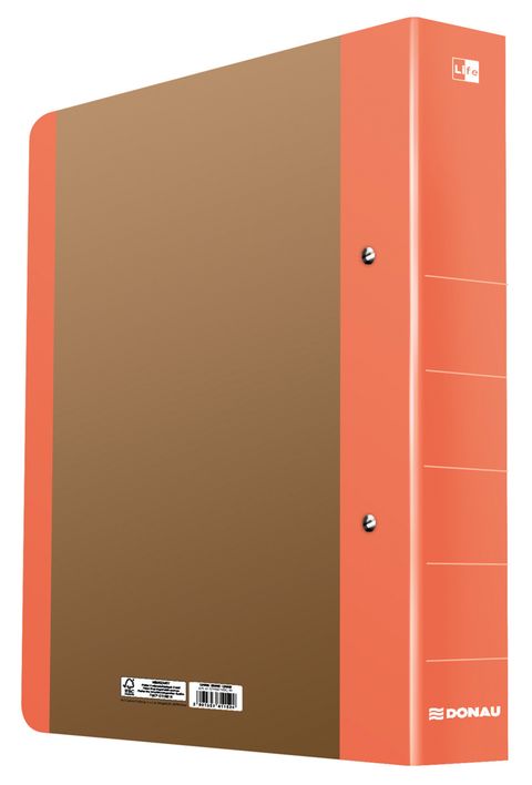 Obrázek produktu: Donau Pořadač 2-kroužkový LIFE A4 5 cm - neonově oranžový
