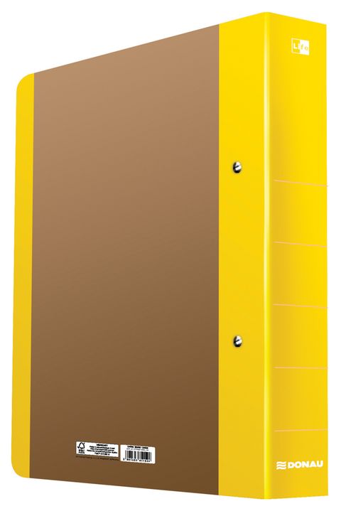 Obrázek produktu: Donau Pořadač 2-kroužkový LIFE A4 5 cm - neonově žlutý