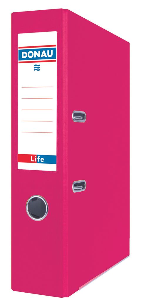 Obrázek produktu: Donau Pořadač pákový LIFE A4 7,5 cm - neonově růžový