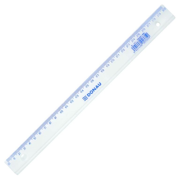 Pravítko DONAU - 30 cm, transparentní 208766