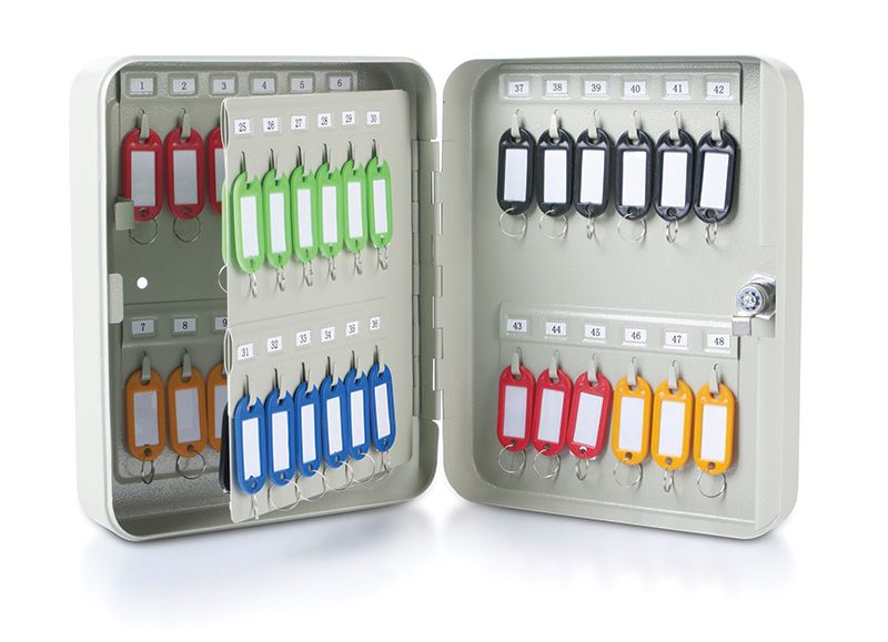 Donau Schránka kovová na 48 klíčů - šedá