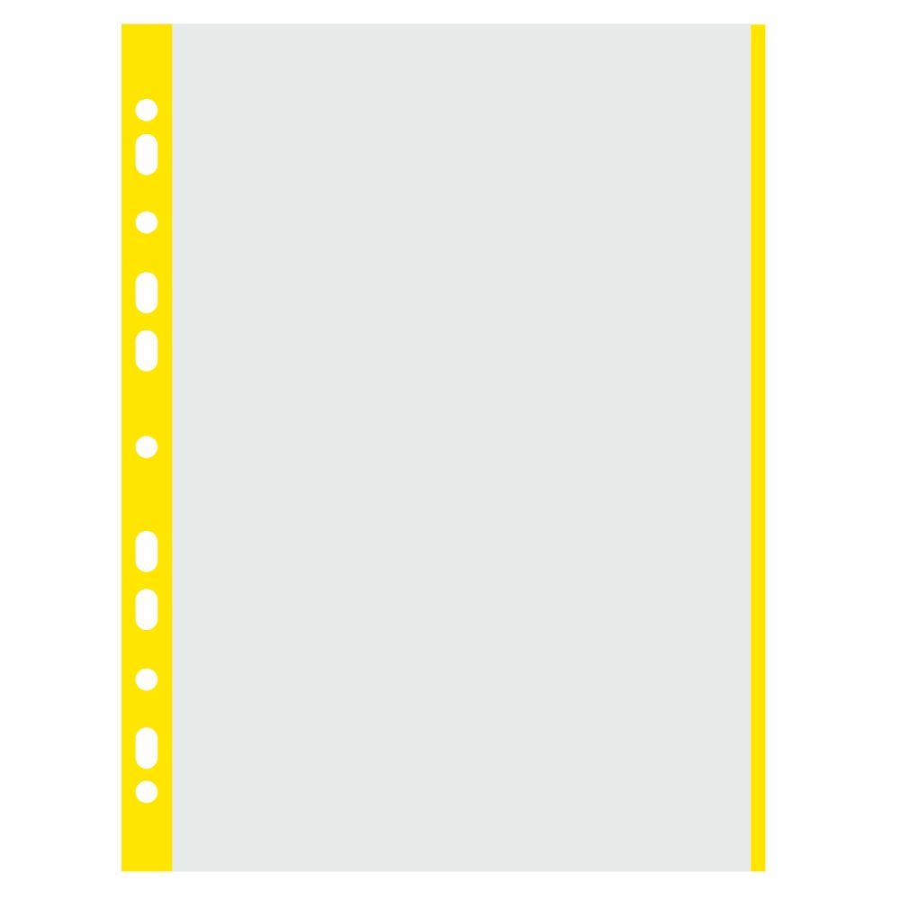 Donau Zakládací obal "U" A4 s euroděrováním 100 ks 40 mic - žlutý