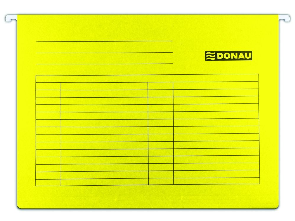 Donau Závěsné desky A4 - žluté