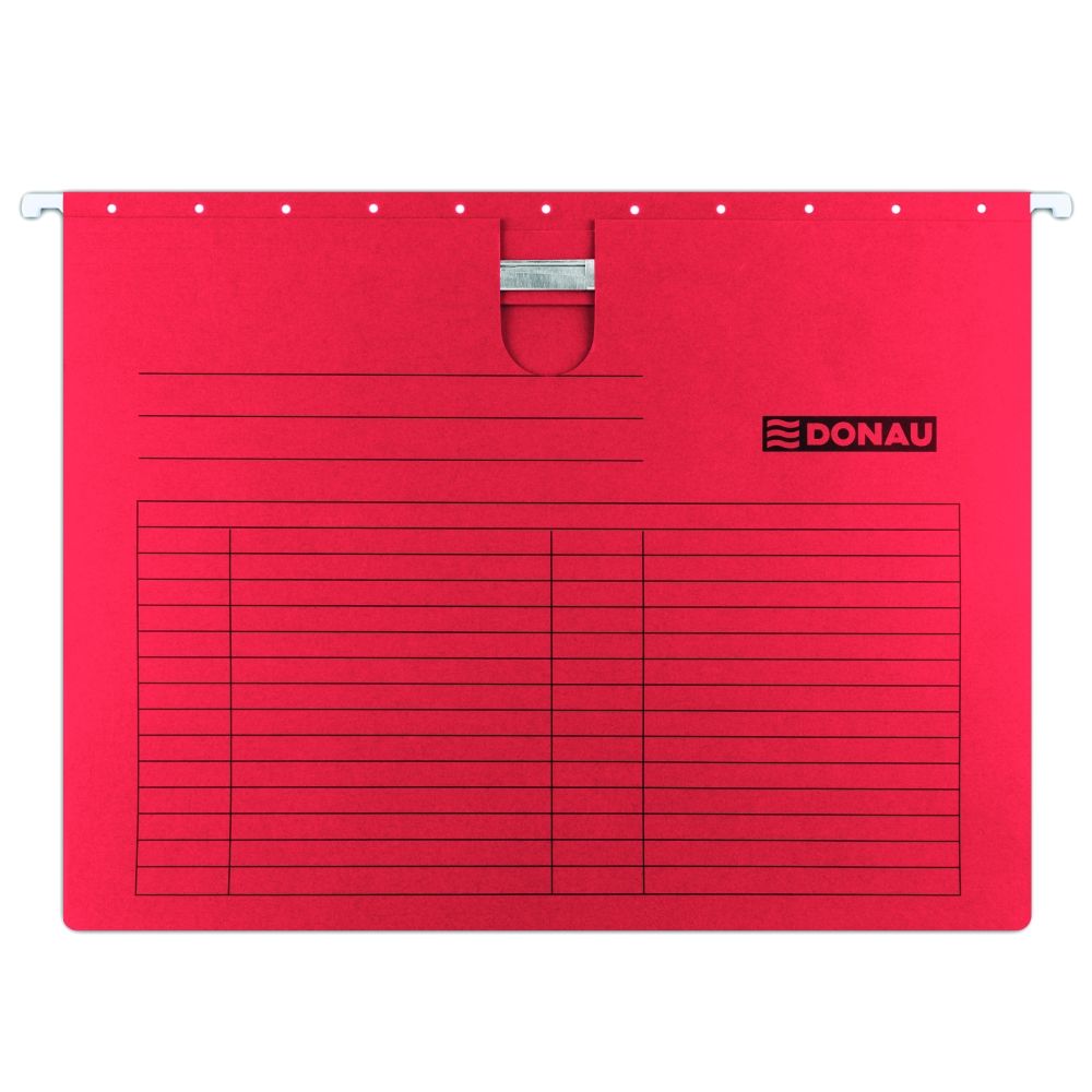 Donau Závěsné desky s rychlovazačem A4 - červené