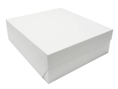 Obrázek produktu: Dortová krabice bílo-šedá 22 × 22 × 10 cm