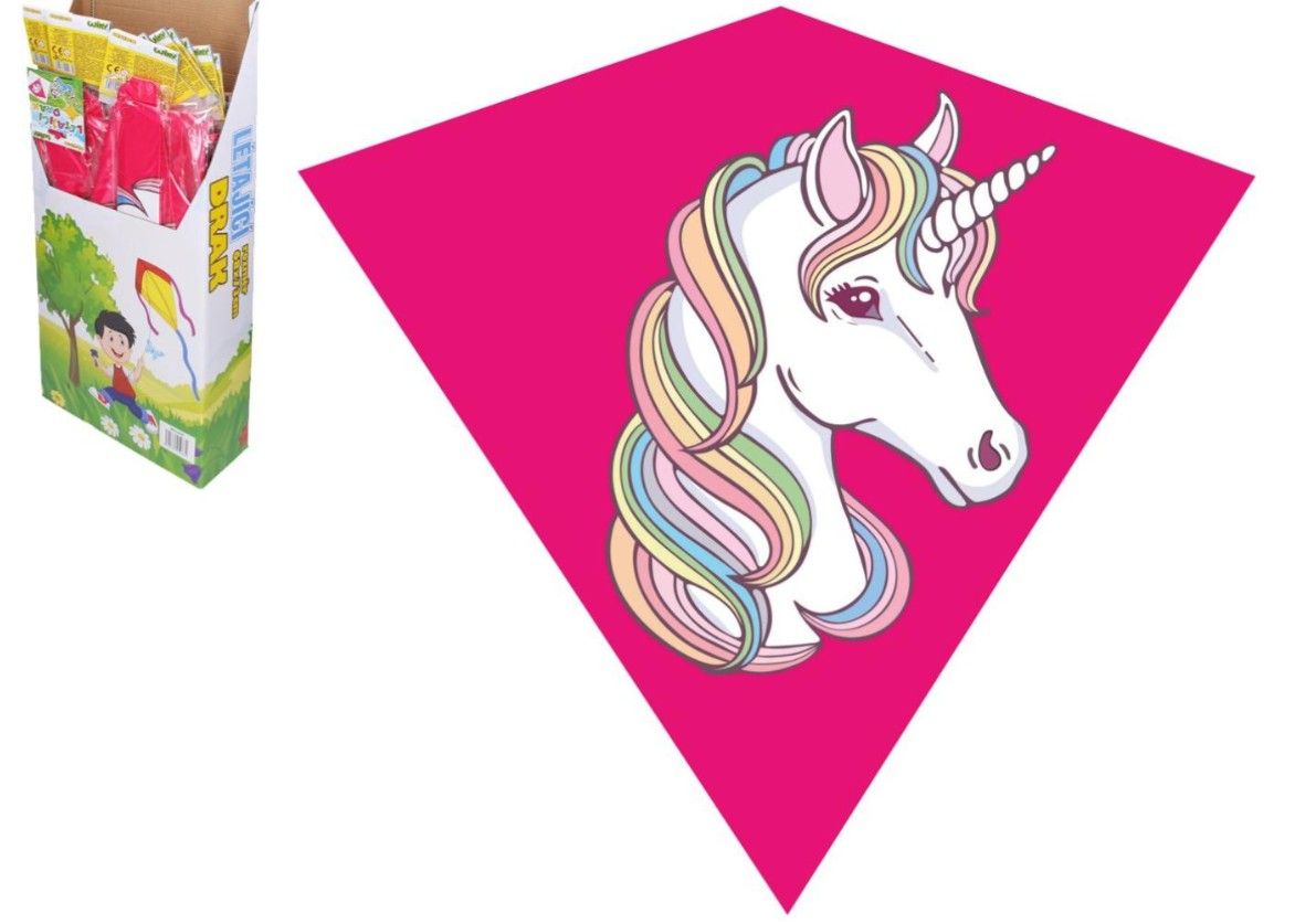 Drak létající jednorožec plast 68 x 73 cm