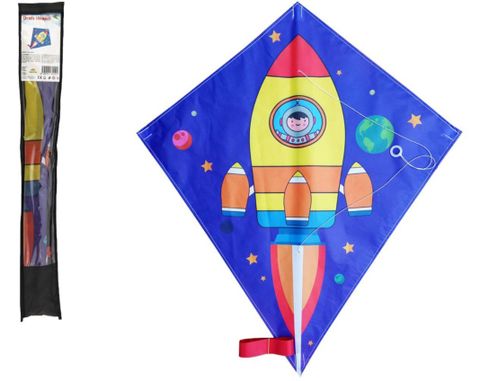 Obrázek produktu: Drak létající nylon 70 x 60cm kosmická raketa