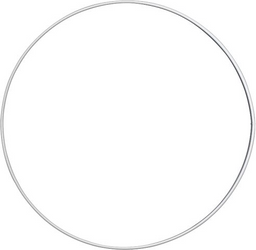 Obrázek produktu: Drátěný kruh, průměr 20 cm - bílý