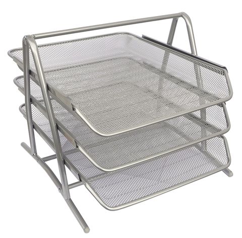 Obrázek produktu: Drátěný stojan trojbox - stříbrný