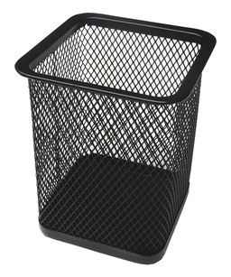 Obrázek produktu: Drátěný stojánek na tužky hranatý - černý